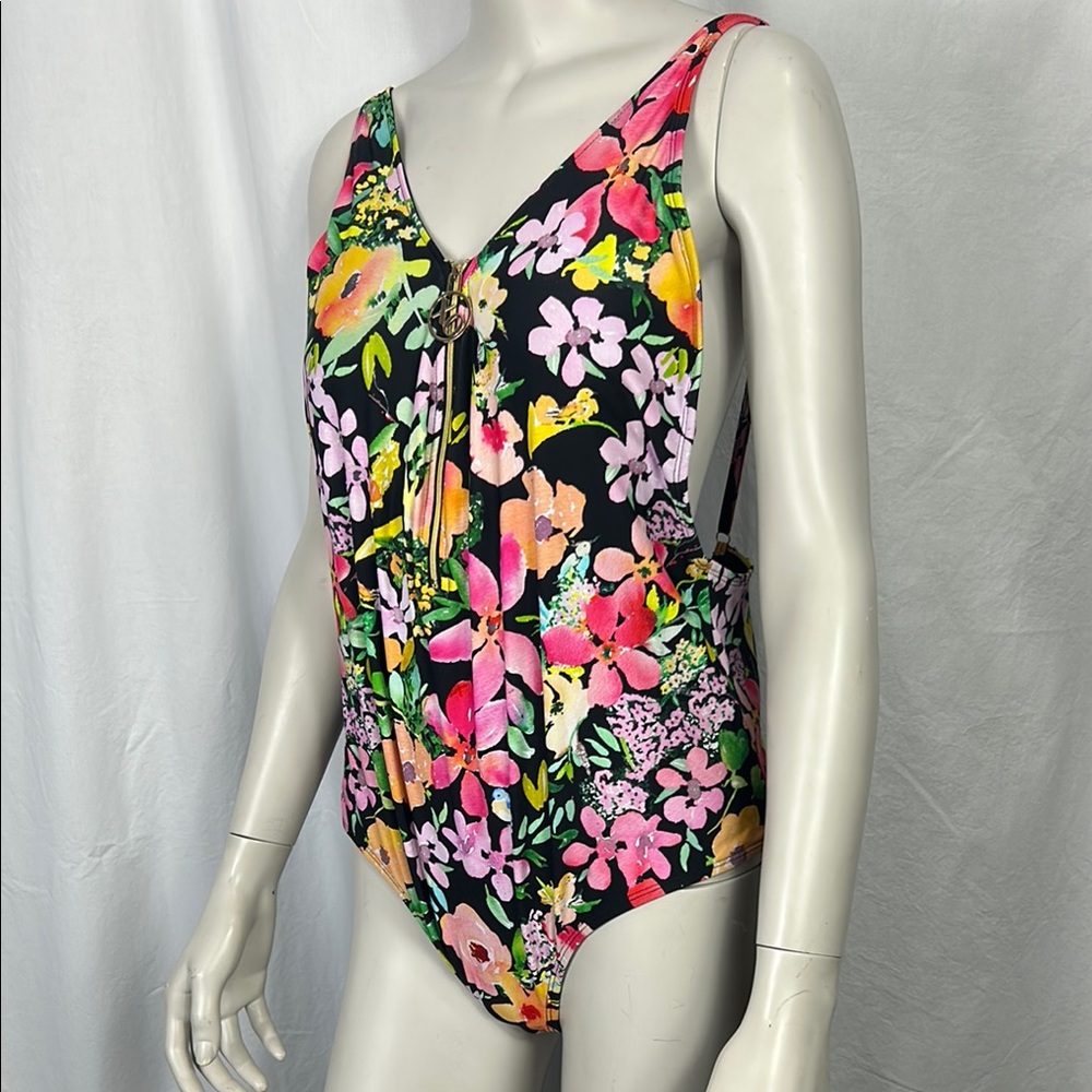 Plus Size XOXO Floral One Piece Swimsuit. In one word STUNNING!